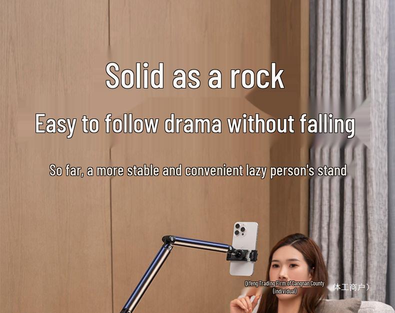 Dual Position Magnetic Phone Holder for Floor-Standing Live Streaming & Multi-functional Top-Down Shooting