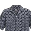 Coach SS24 Printed Single-Breasted Cuban Collar Short Sleeve Shirt Men shirts Blue C7812-BLU