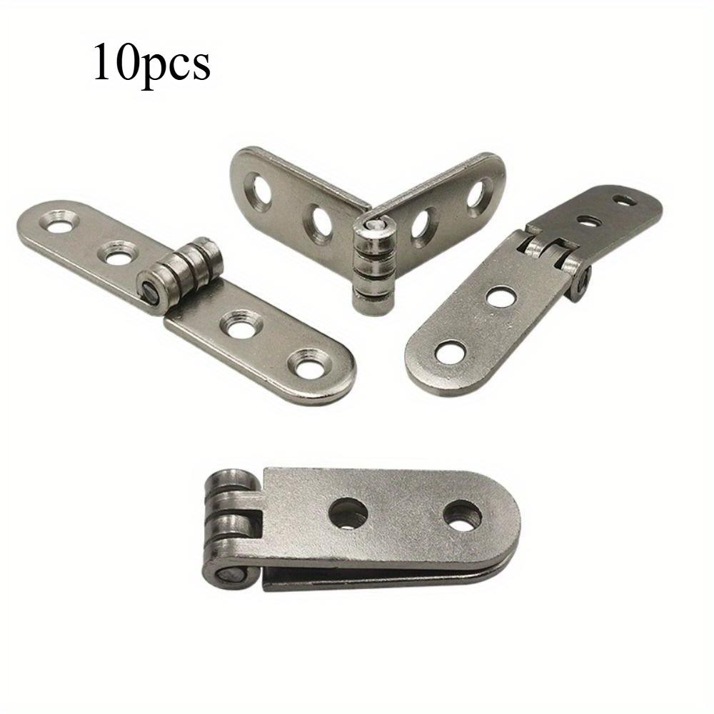

10pcs Stainless Steel 180 Adjustable foldable hinges for practical furniture, flexible nut hinges with strong pressure resistanc