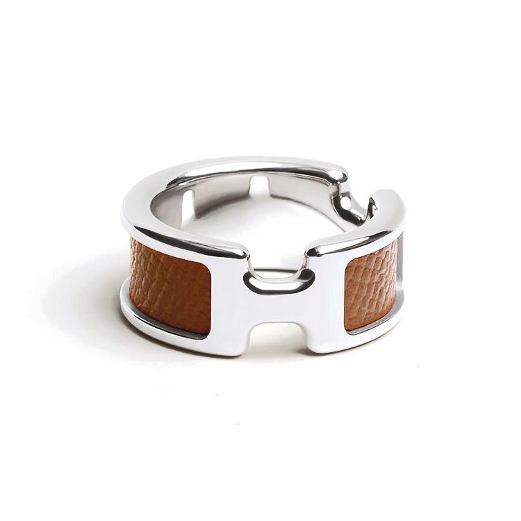 

Hermes Olympe Ring Metal Unisex rings Gold-Brown H500058FK37S S
