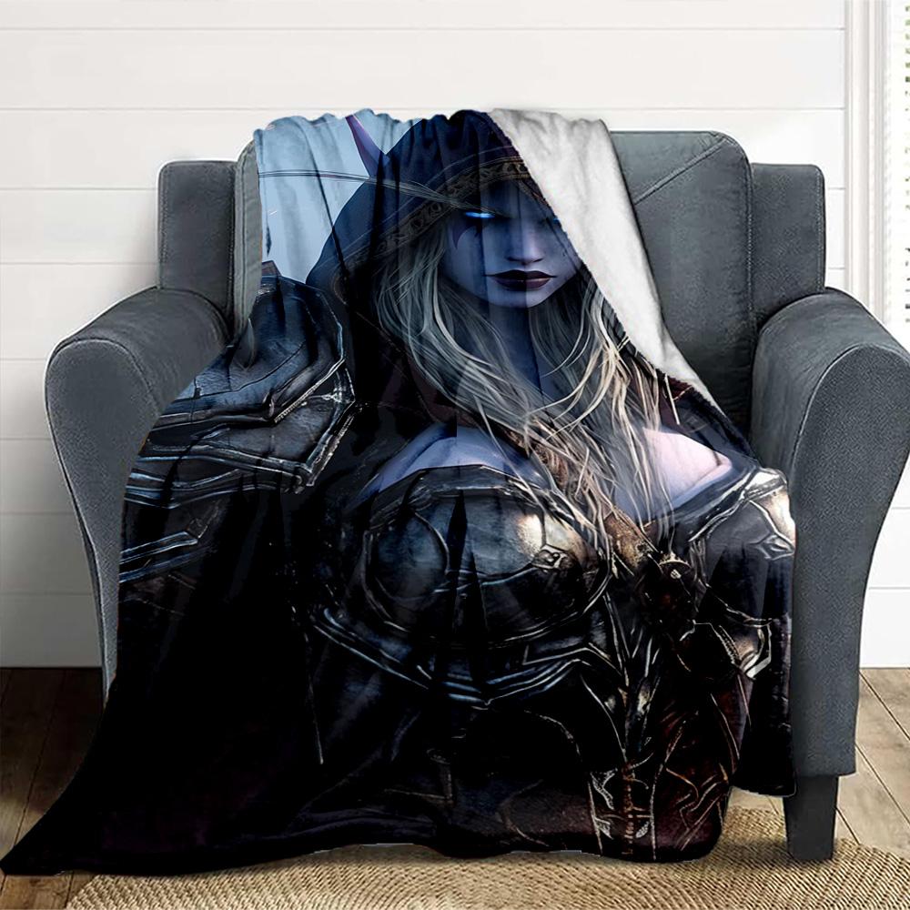 Warrior Maiden Flannel Blanket Throw Blanket Soft Warm Sofa Bed Camping Car home Decor Unique Christmas Gift C9301795