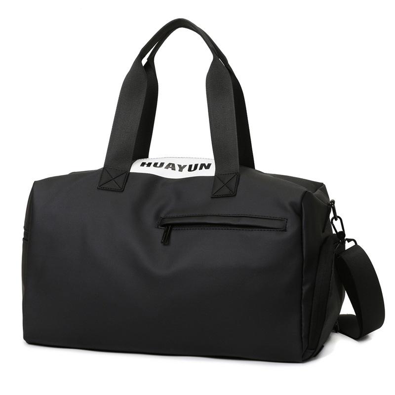 

Сумка для спортзала, ручная спортивная сумка для влажных и сухих тренировок, женская сумка для хранения для плавания, дорожная дорожная сумка, сумка для коротких поездок 40*23*24 чёрный