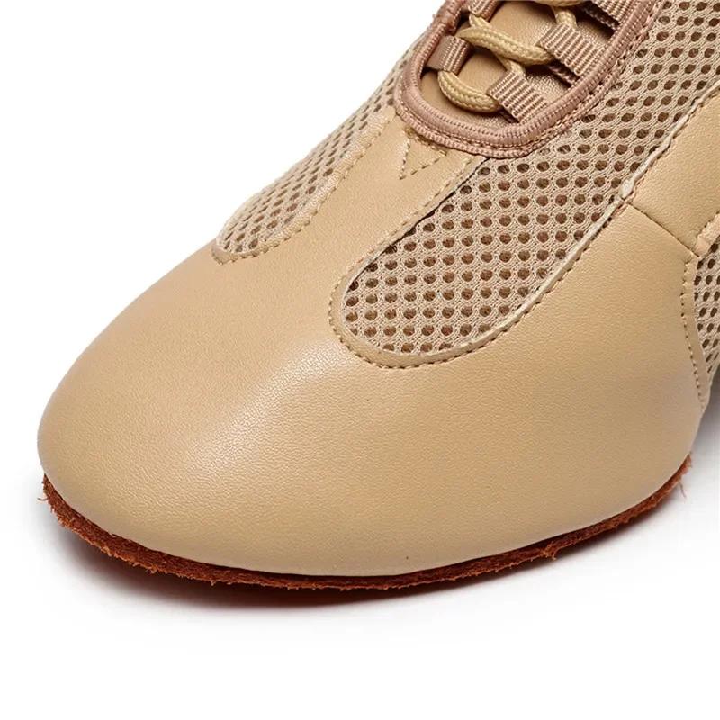 Atmungsaktive Schwarze Kamel Mesh Jazz Tanzschuhe Sneaker Frau Fittness Outdoor Latin Ballett Schuhe Zapatilla De Deporte