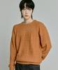 210EDIT Fossil Knit Cable Round Knit [Orange]_Zf4Sw094