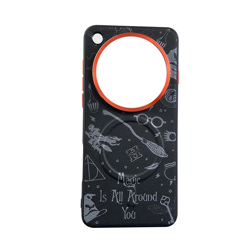 Graffiti Case For Oppo Find X8 Pro X8s Plus X8 Ultra Magsafe Metal Lens Protection Frame Anti-slip Grip Plain Leather Cover
