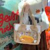 Bunny Plush Soft Cat Snack Tote Cartoon Shoulder Bag With Design Transparent