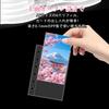 Hueapion Mini Transparent Sticker Refills Sticker Backing 10 Removable A7 Size X 6-Hole - Paper, Sheets, 6-Hole Binder, (86 130mm)