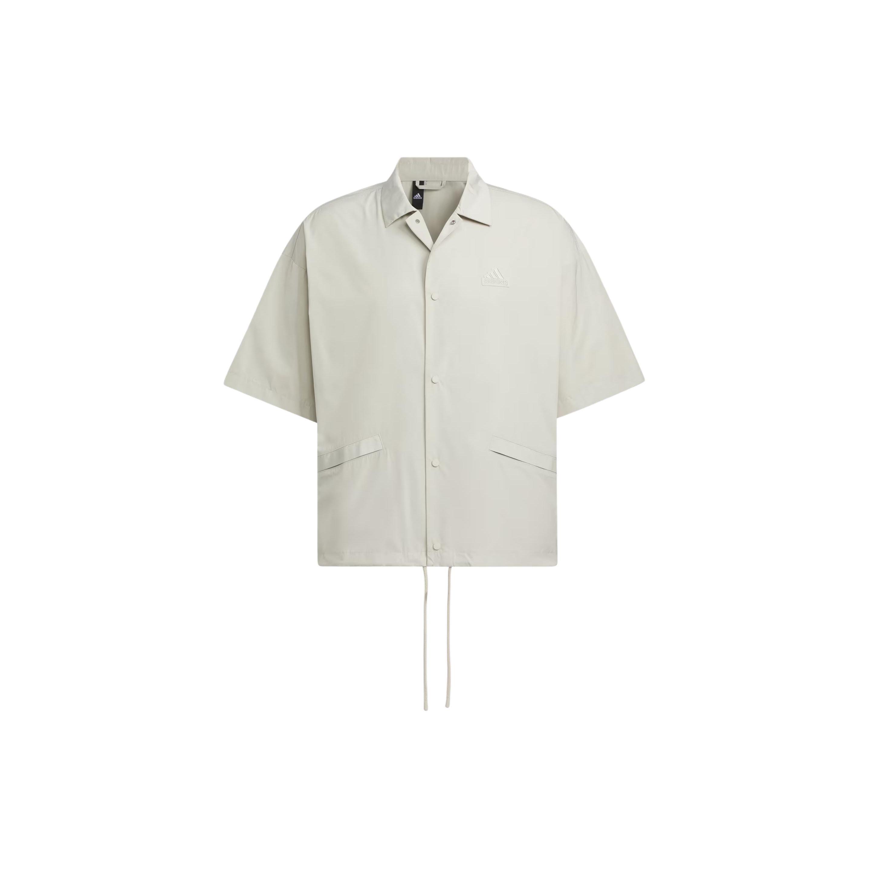 

Новая куртка тренера Adidas с коротким рукавом Куртки Пальто Мужская Светло-серая IT3958 M