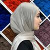 Eid Organza 70*175 Cm Maxi Satin Khimar Abaya Dubai Arabic Islam Muslim Scarf Women Shimmer Hijab Turban Hijabs Musulmans Femme