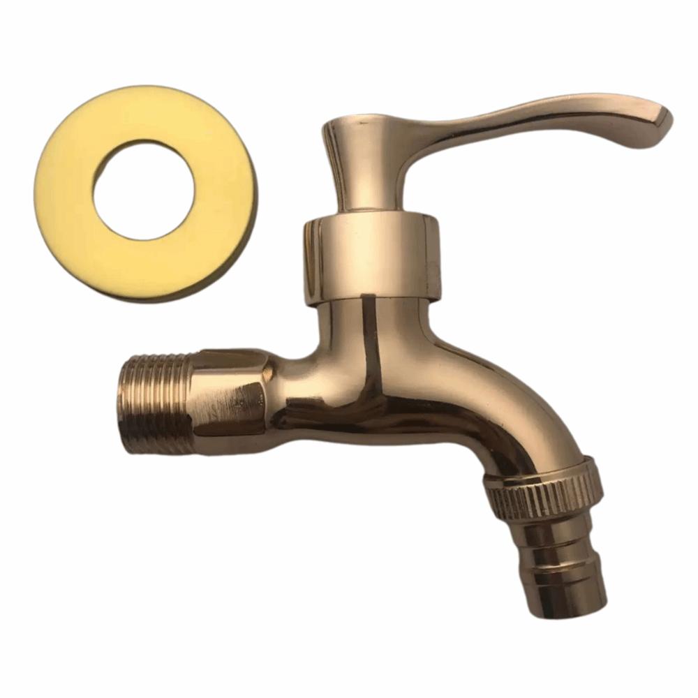 Bronze Finish Antique Tap Bronze Ceramic Valve Core Wall Mounted Bibcock Dragon Faucet Toilet Use style 3