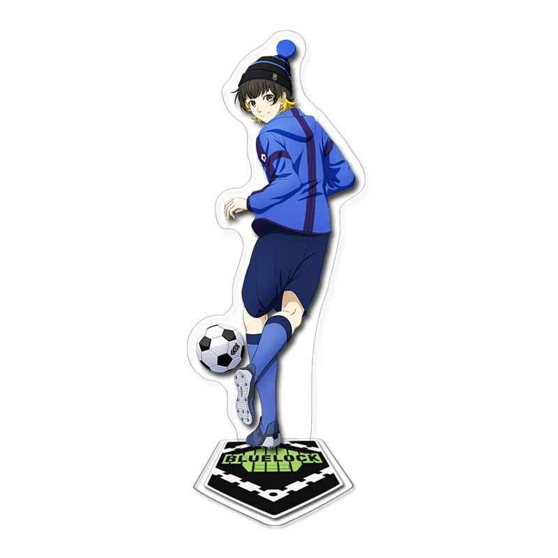 Blue Prison-themed Acrylic Double-layered Standee Anime Display Collectible