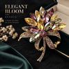 Sparkly Rhinestone Bouquet Brooches Elegant Crystal Brooch Pin Zircon Jewelry Accessory  Women