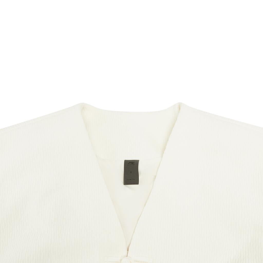 Li Ning Kung Fu Series New Chinese Style Retro Fashion Short Cotton Jacket Women jackets AJMW068-1