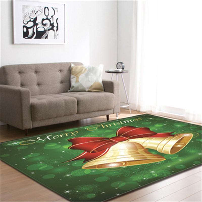 Christmas Living Room Area Rug  Santa Claus Bedroom Decor Children Play 3D Carpets Memory Foam Home Decor Kitchen Rug Floor Mat