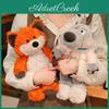 Forest Friends Plush Wolf And Fox Toys With Pp Cotton Filling For Kids Playroom Decor