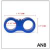 AN8 Billet Oil Fuel Water Hose Tube Seprator Divider Clamp Aluminum Fuel Line Hose Separator Clamp Automobile Engine Parts