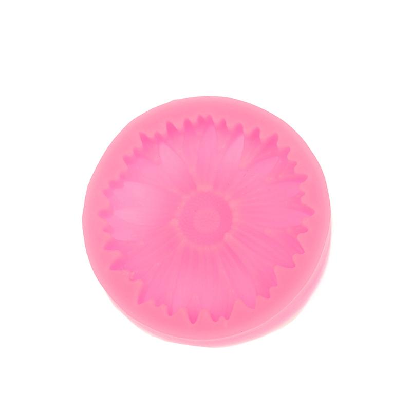1Pc 3D Sunflower Flower Silicone Mold Diy Bakware Flower Moulds Candle Molds Sunflower Cake Decoration Baking Tools