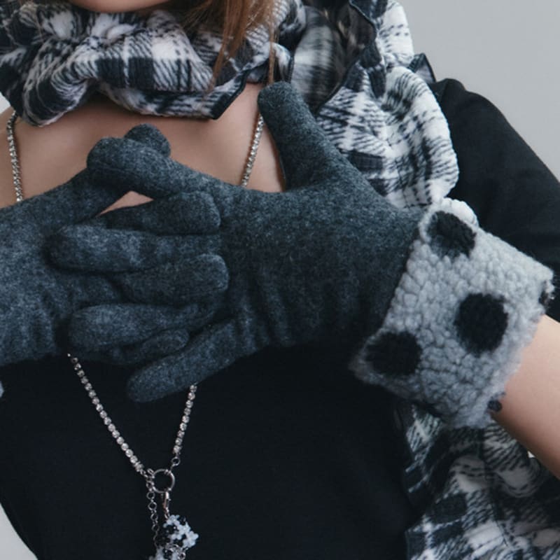 Eireve JEWEL CHAIN LONG NECKLACE WITH DALMATIAN PUPPY