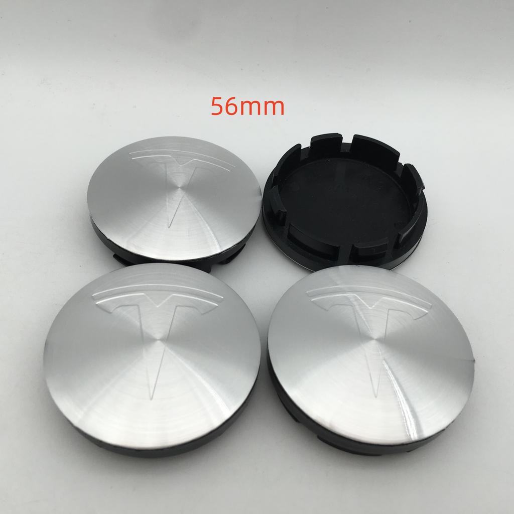 AAAIK1 20pcs 56mm 60mm 68mm For Tesla Model 3 Model Y Model S X Car emblem Wheel hub Center Cap Badge covers Decals Styling accessories
