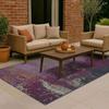 Vintage Brown Multicoloured Indoor Outdoor Rug 160x230