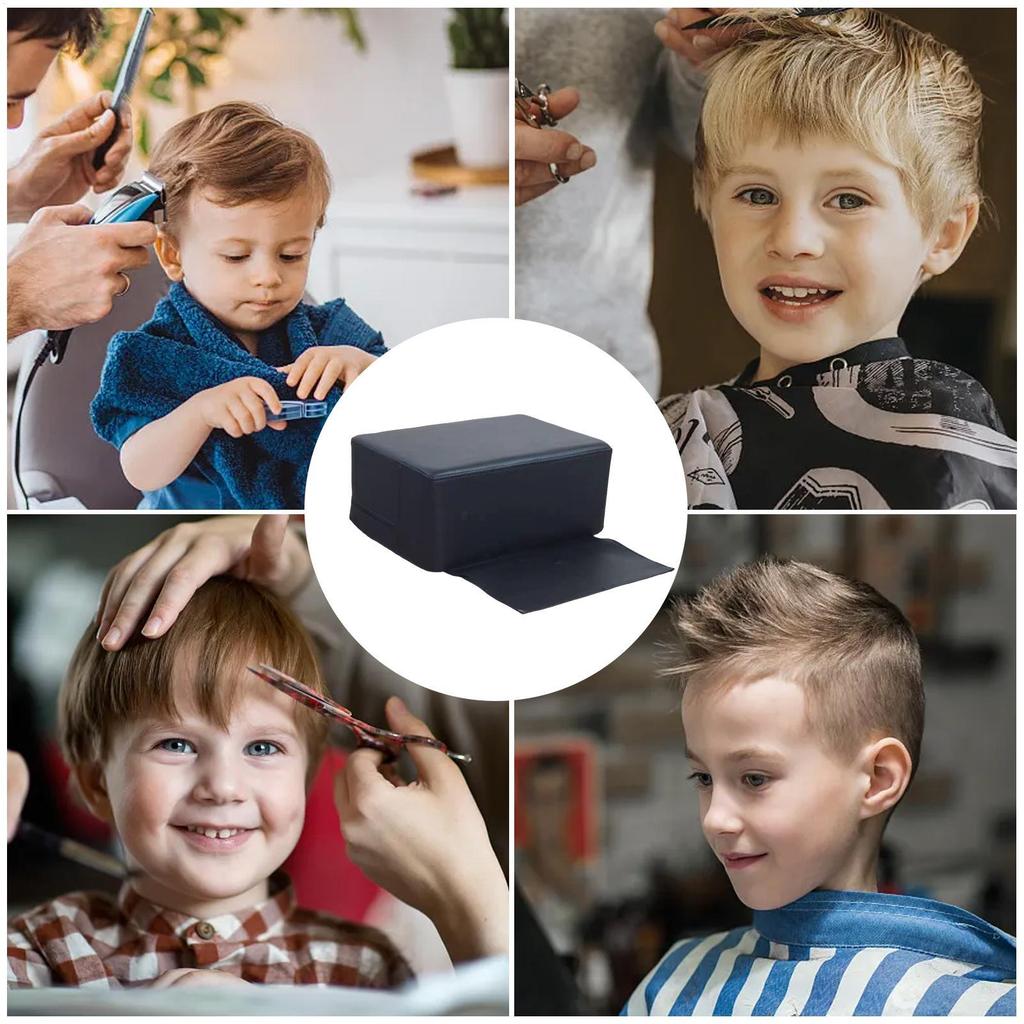 Kids Hair Cutting Booster Seat Hair Cutting Styling Beauty Care ToolLeather Salon Barber Child Chair Professional Seat Cushion