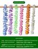 36PCS Hawaiian Lei Necklace Set - Small Size, Perfect for Holiday Events