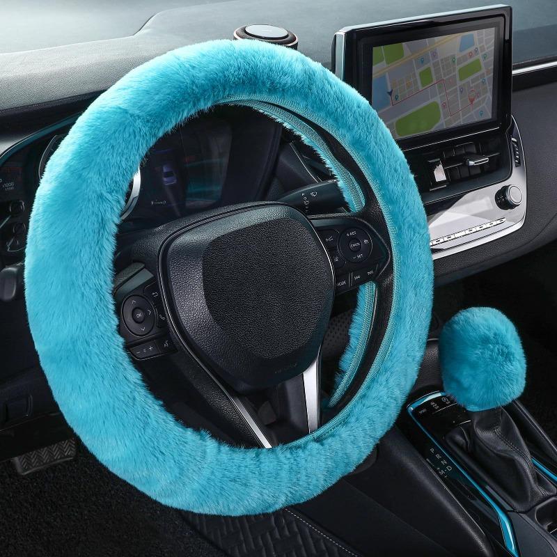 Husă Volan Pluș Blană Iepure Imitație Elastică Iarnă Caldă Anti-alunecare Husă Mâner Unisex