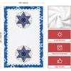 Artoid Mode Lingge Star Leaves Hanukkah Kitchen Towels Dish Towels, 18x26 Inch Farmhouse Holiday Decoration Cleaning Set of 2