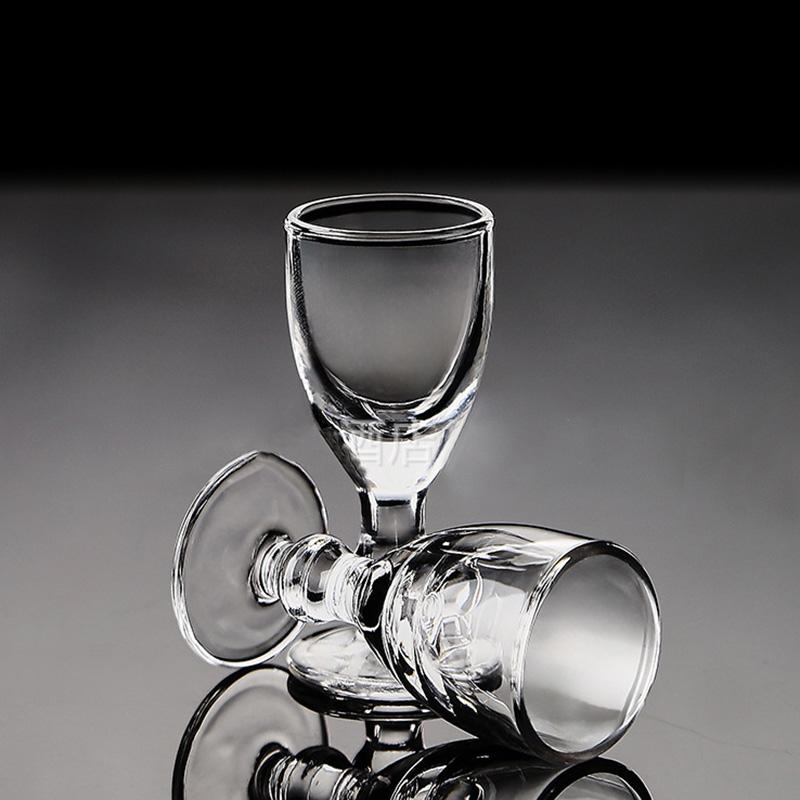 12pcs Set 10ml Chinese Style Household Baijiu Cup Set Small Spirits Vodka Glasses Bullet Transparent Wine Cup Gifts for Friends