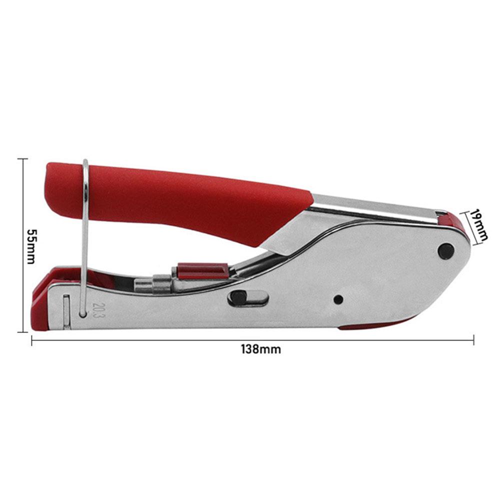 Multitool Wire Stripping Squeezing Pliers Coaxial Cable Cold Press Clamp RG59 RG6 Cable TV Crimping Tool Set with 20 F
