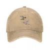 Hummingbirds Set (Rufous  Ruby Throated) Baseball Cap Designer Cap Designer Hat GentleUnisex Hat Hat Beach Hats For Unisex Womens