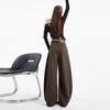 Women's Coffee Wide-Leg Jeans: Curved Cut, 2025 Fall/Winter, Loose, Slimming, Versatile, Floor-Length.