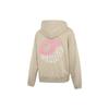 Puma Downtown Graphic Hoodie With Letter Print, Long Sleeve Women Tops Khaki 533049-42