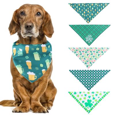 Pet Saliva Towels Unique Pattern Holiday Dress-up Polyester Fashion Pet Dogs Kitten