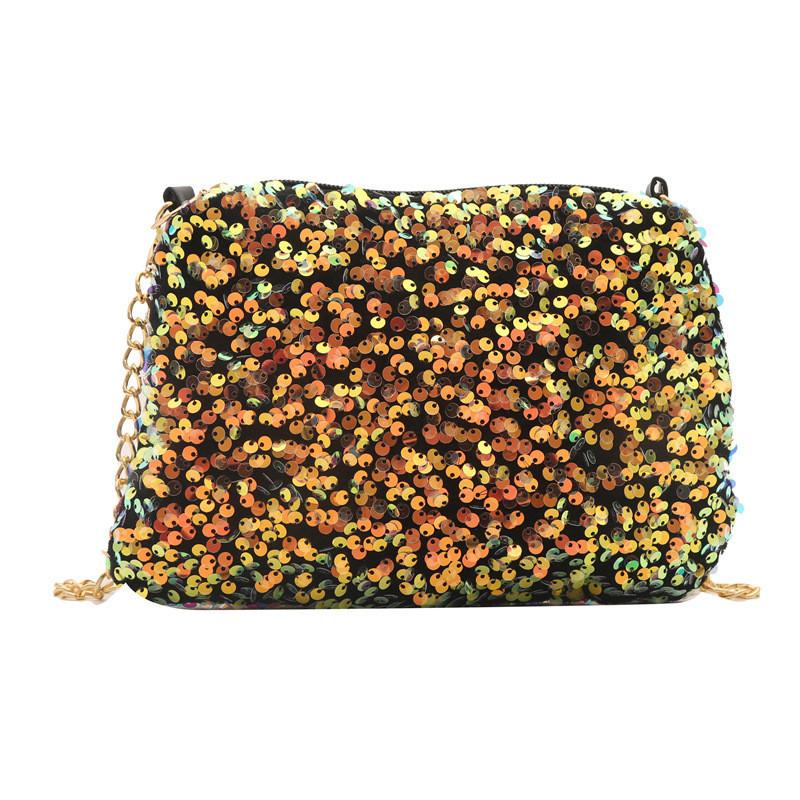 Wholesale Unique Stylish Sequined Small Square Bag For Women With Chain Strap For Daily Use