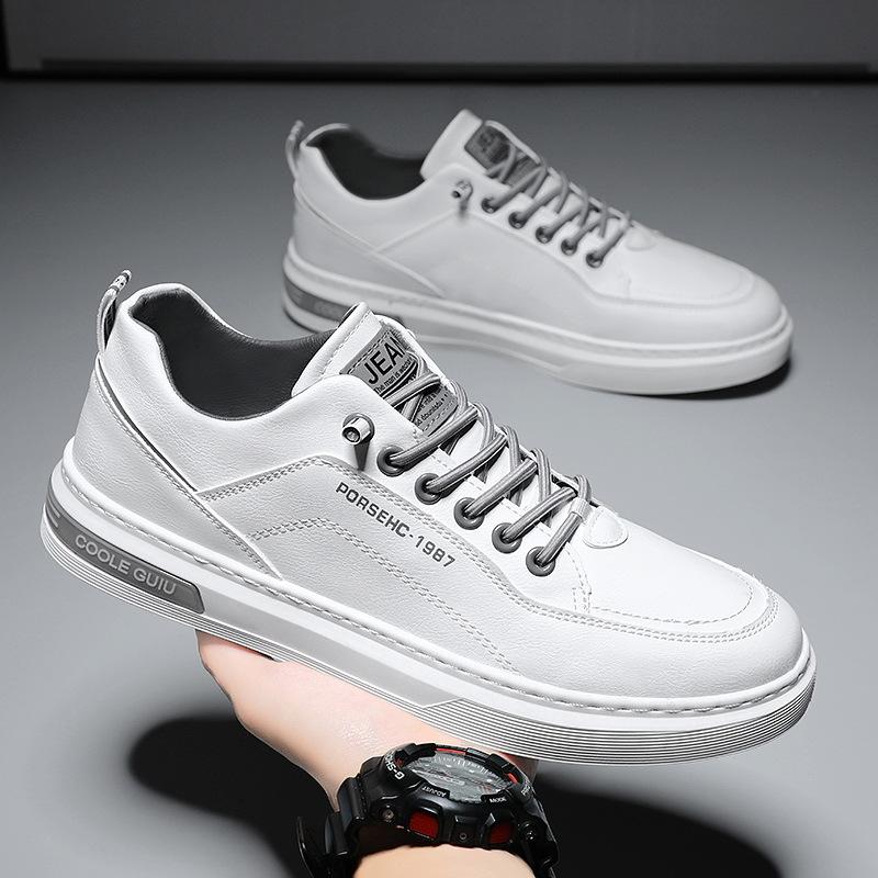 Spring New Men's Casual Little White Shoes Trendy Shoes Korean Version Fashion Leather Board Shoes Wenzhou Men's Shoes