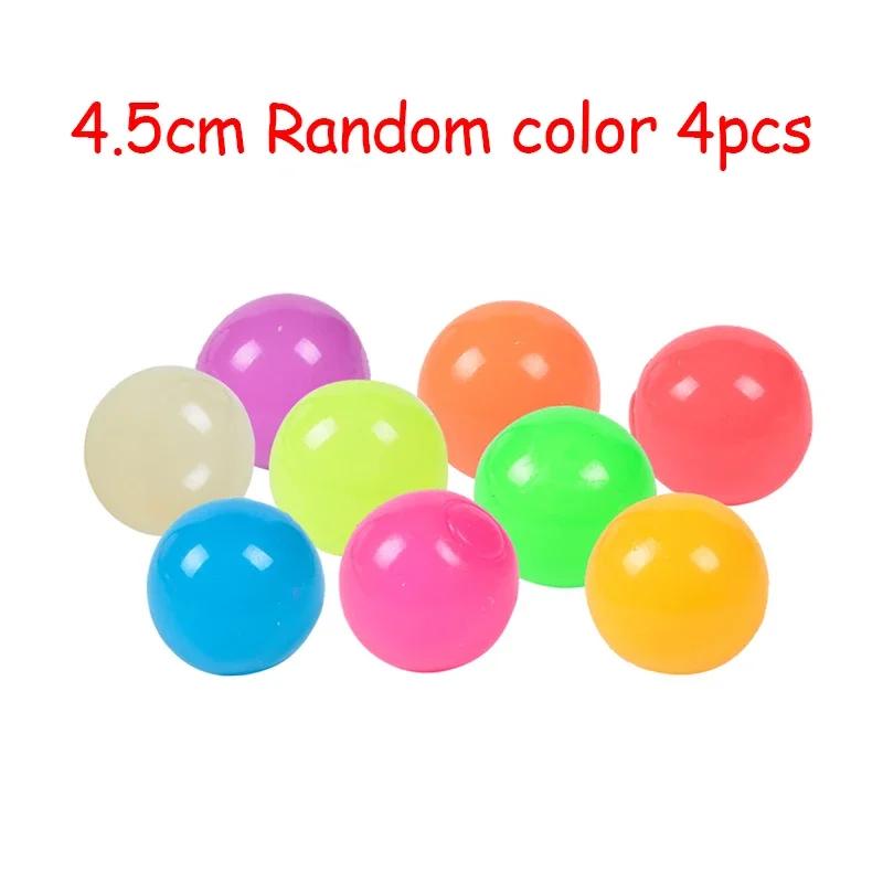 2Pcs Luminous Sticky Target Balls Sticky Wall Relaxation Vent Sphere Child Sucker Toys Press Stress Ease Toy For Kids Teen