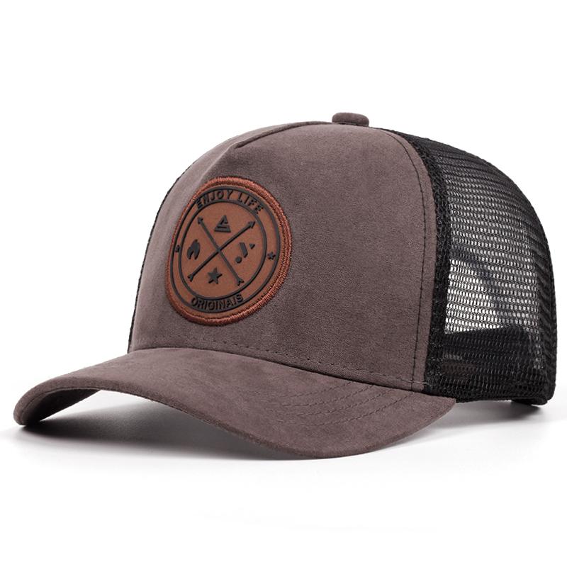 Men's Fashion Enjoy Life Hat Outdoor Sports Duck Tongue Hat Embroidered  Women's Baseball Sun Hat Mesh Cap Unisex