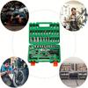 72 teeth / 53 pcs Drive Socket Set, SAE and Metric Hex Bit Socket Set, Ratchet Wrench Set with Mechanic Tool Kits for Auto Repai