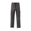 Men Pants with Multi Pockets Drawstring Elastic Waist Wide Leg Loose Cargo
