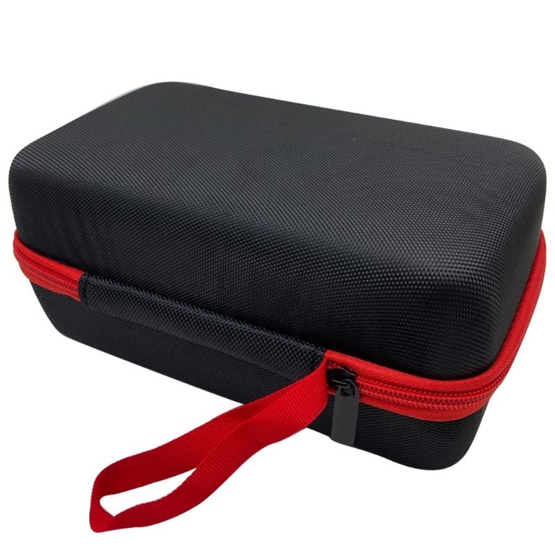EVA Car Chargers Storage Pouch with Smooth Zippers Hard Shell Case for Inflator and Tool 9.5X5X4Inch Black