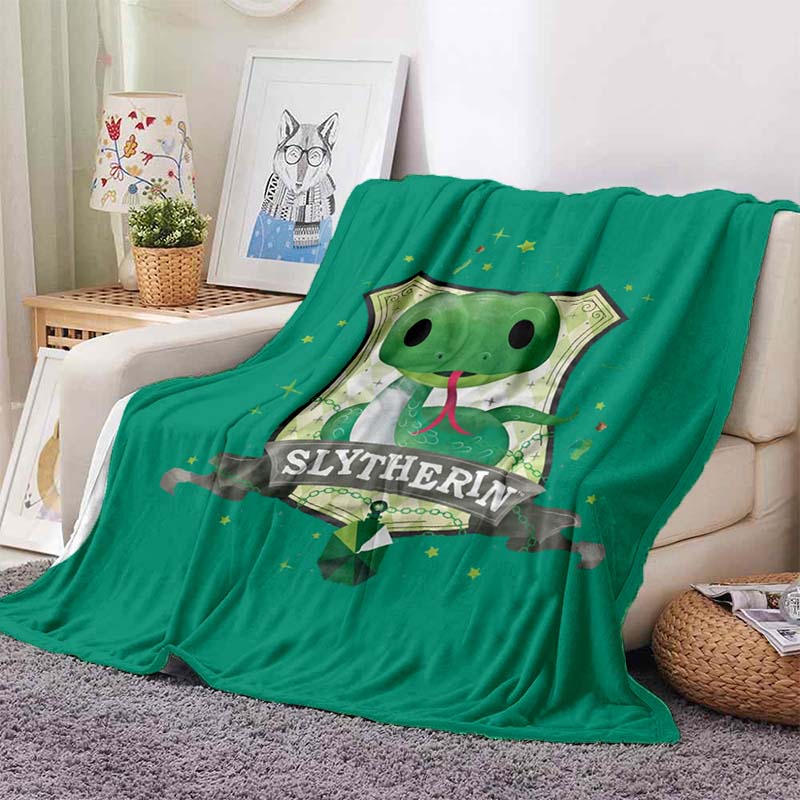 Hogwarts Full Moon Line Art Blanket Harry Potter Cartoon Flannel Blanket Throw Blanket Soft Children Banket Fan Blanket