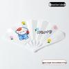 Portable Cartoon Folding Fan – Cute Mini Round Fan for Women and Kids