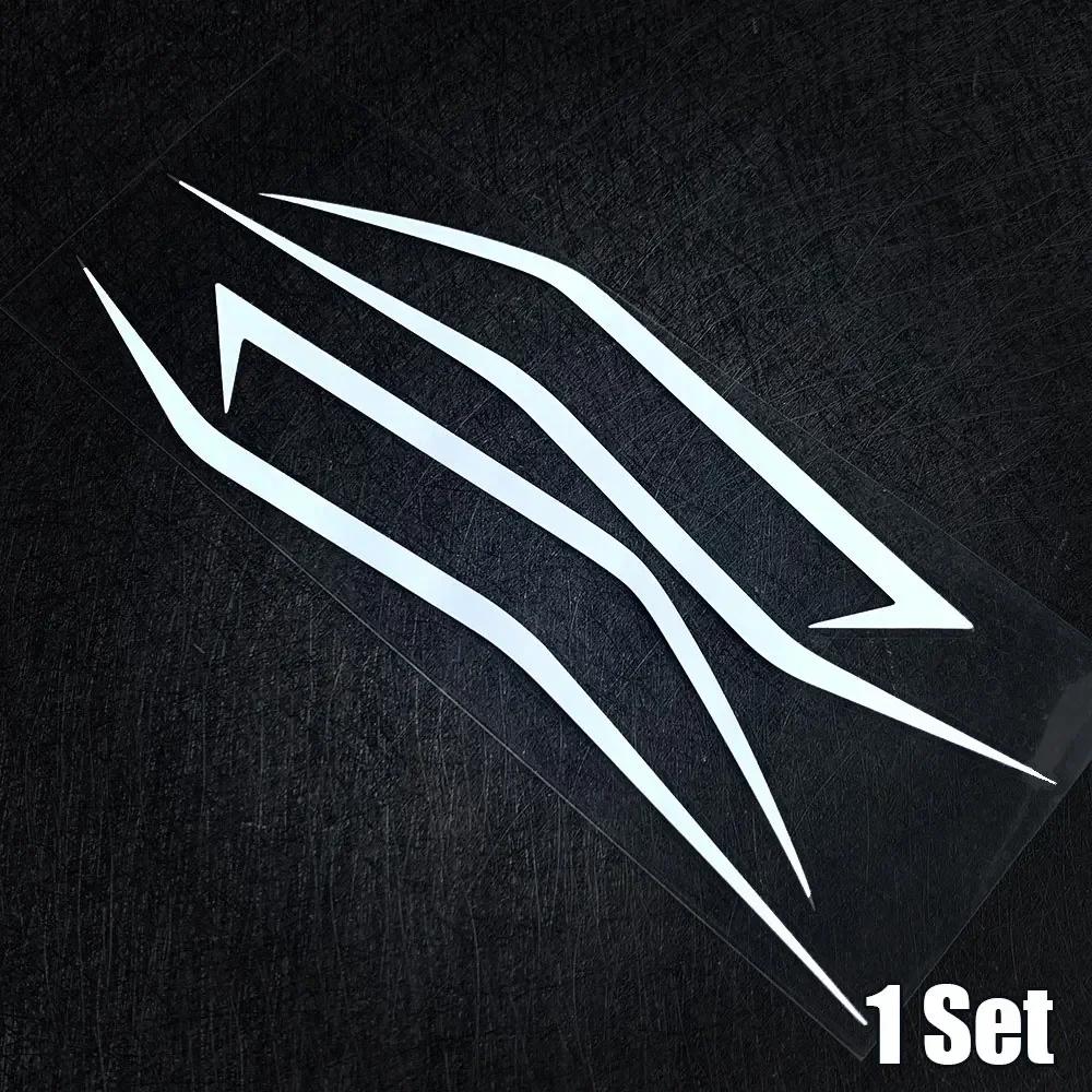 4pcs Motorcycle Reflective Decoration Stripe Headlight Warning Sticker Motorbike Accessories for Kawasaki Ninja NINJA400 H2 H2SX