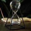 Large Metal Hourglass Timer 30 Minutes Nordic Style Light Luxury Timer Hourglass Creative Office Living Room Decoration LD425