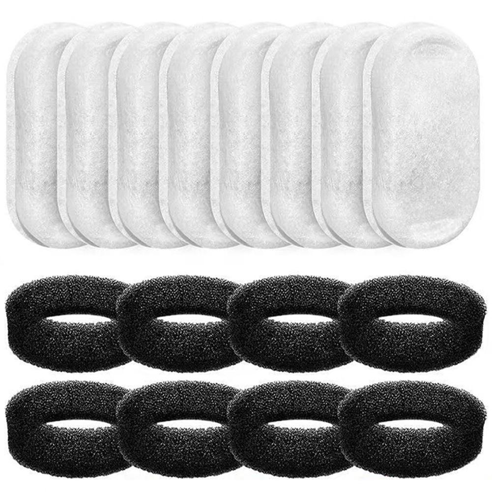 4/8Pcs Cat Water Fountain Filters Pet Water Fountain Filters with 4/8 Sponges Water Dispenser Filters Universal Pet Supplies