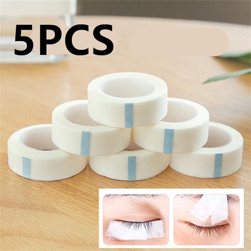 New 1/5/10PCS White Tape Eye False Lashes Patch Breathable Medical Paper Tapes Eyelash Extension Lint Eyelid Sticker 9M*1.25CM
