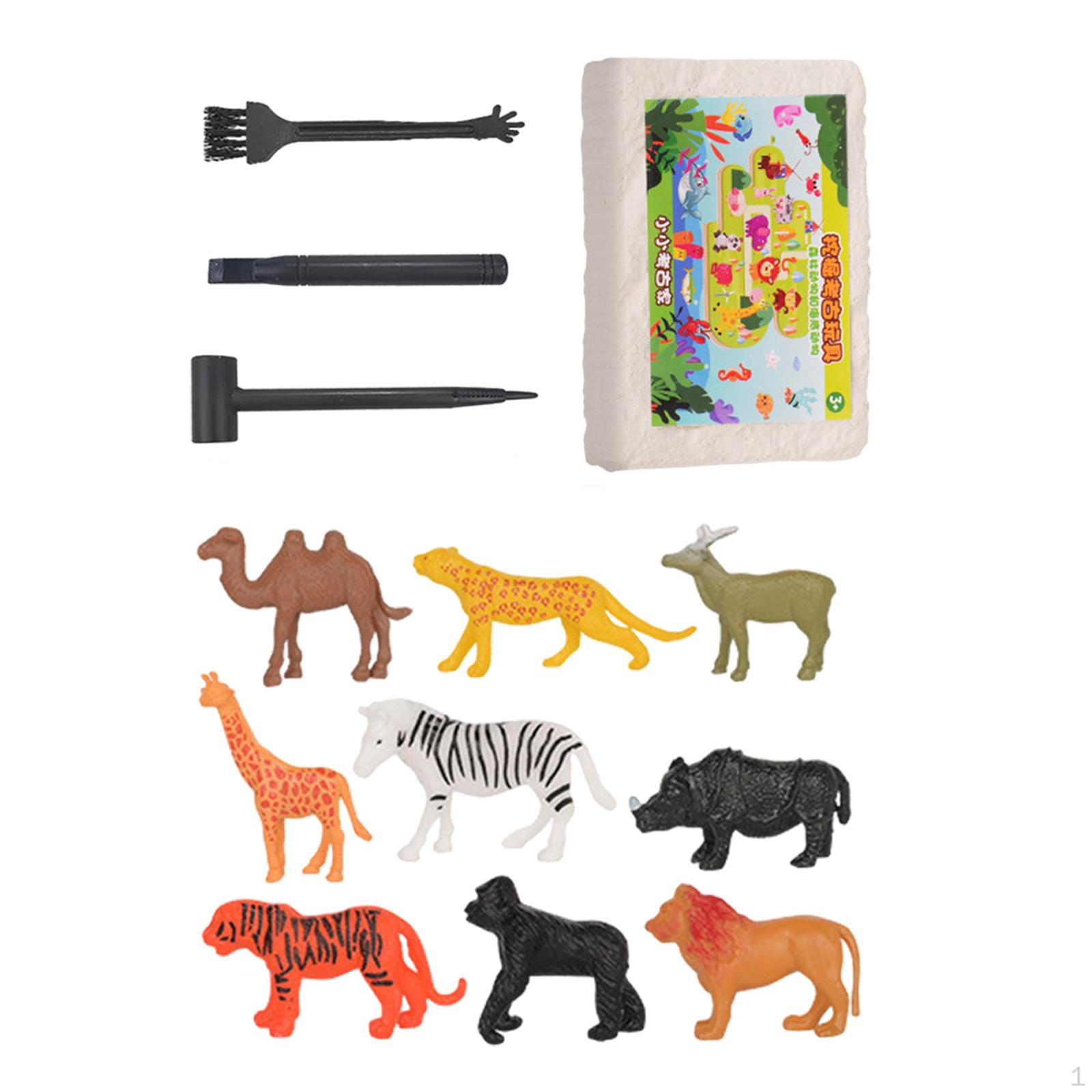 Archaeology Discovery Excavation Kits Stem Activities DIY Digging Toys for Children Forest Animals