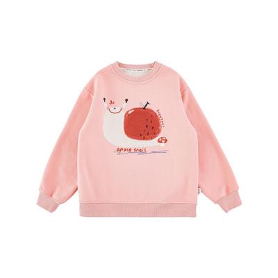 Girls' Winter Cartoon Print Long-Sleeve Sweatshirt