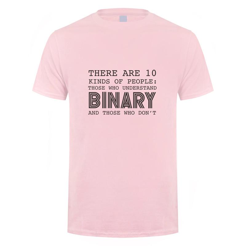 

Summer Style There Are 10 Kinds Of People Those Who Understand Binary T Shirts Men Funny Programmer Computer T-shirt OT-982 4XL